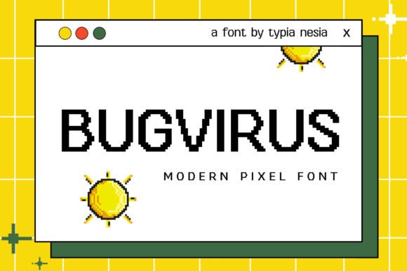 Bugvirus: The Pixel Font That Brings Back Classic Arcade Vibes