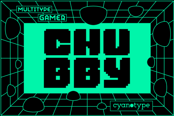 Gamer Chubby: The Pixel Font with a Distorted, Trendy Vibe