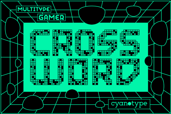 Gamer Crossword: A Pixel Font for Bold, Modern Design
