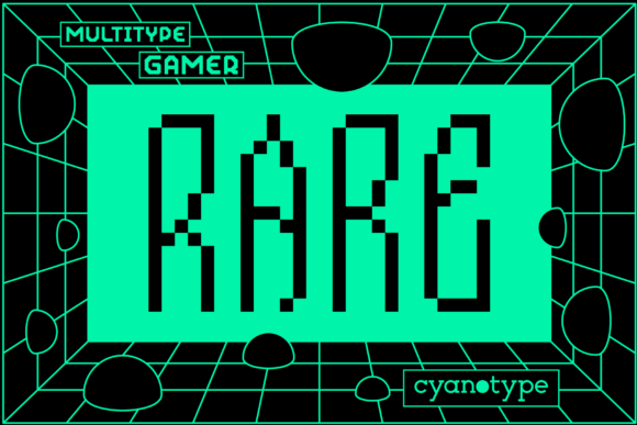 Gamer Rare: The Pixelated Display Font with Retro Edge