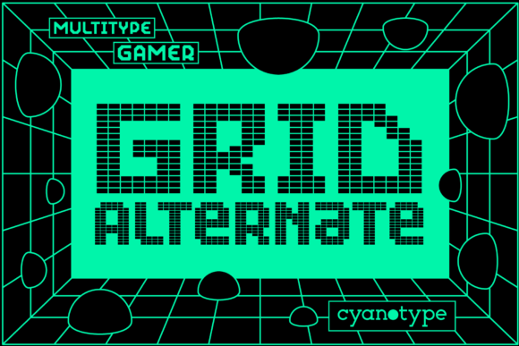 Grid Alternate: The Pixelated Typeface for Edgy Branding