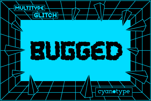 MultiType Glitch Bugged: The Pixelated Font with Serious Attitude