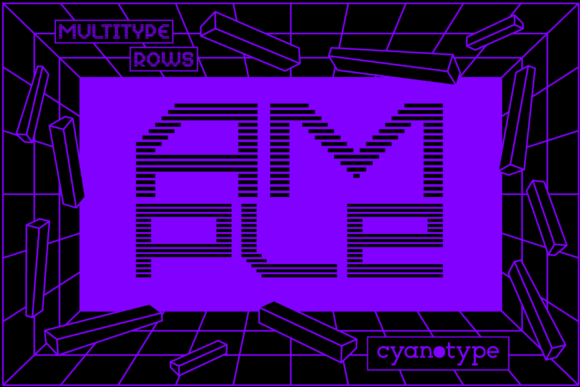 MultiType Rows Ample: A Pixel Font with Retro Soul