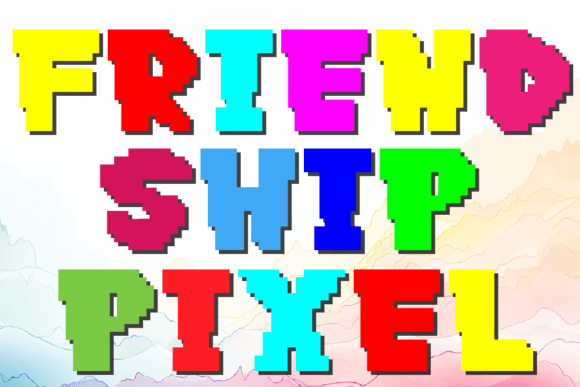Pixel Friendship: A Typeface for Creative Connection