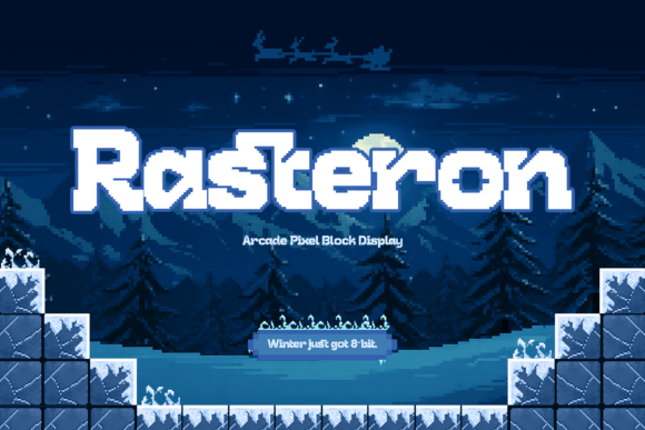 Rasteron: Your Go-To Font for Retro Pixel Charm
