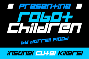Robot Children: A Pixel Font for Futuristic Designs
