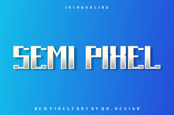 Semi Pixel: A Modern Font That Commands Attention