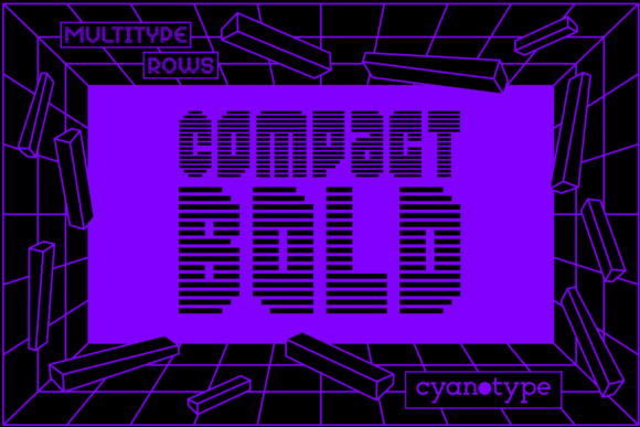 Unlock Bold, Pixelated Style with MultiType Rows Compact Bold